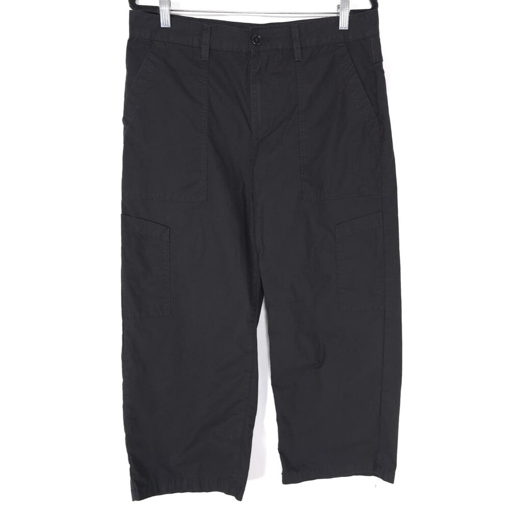 AGOLDE Daria Women's Cargo Pants Cropped 31 Black High Rise A9121-3022
